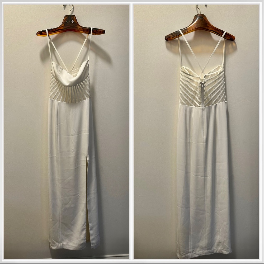 Worn Once CACHE Off-White WEDDING
GOWN FORMAL DRESS. 2